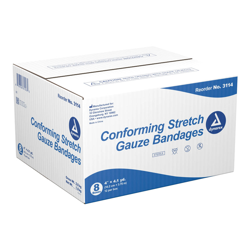 dynarex® Sterile Conforming Bandage, 4 Inch x 4-1/10 Yard Dynarex®
