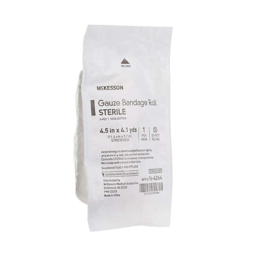 McKesson Sterile Fluff Bandage Roll, 4-1/2 Inch x 4-1/10 Yard McKesson