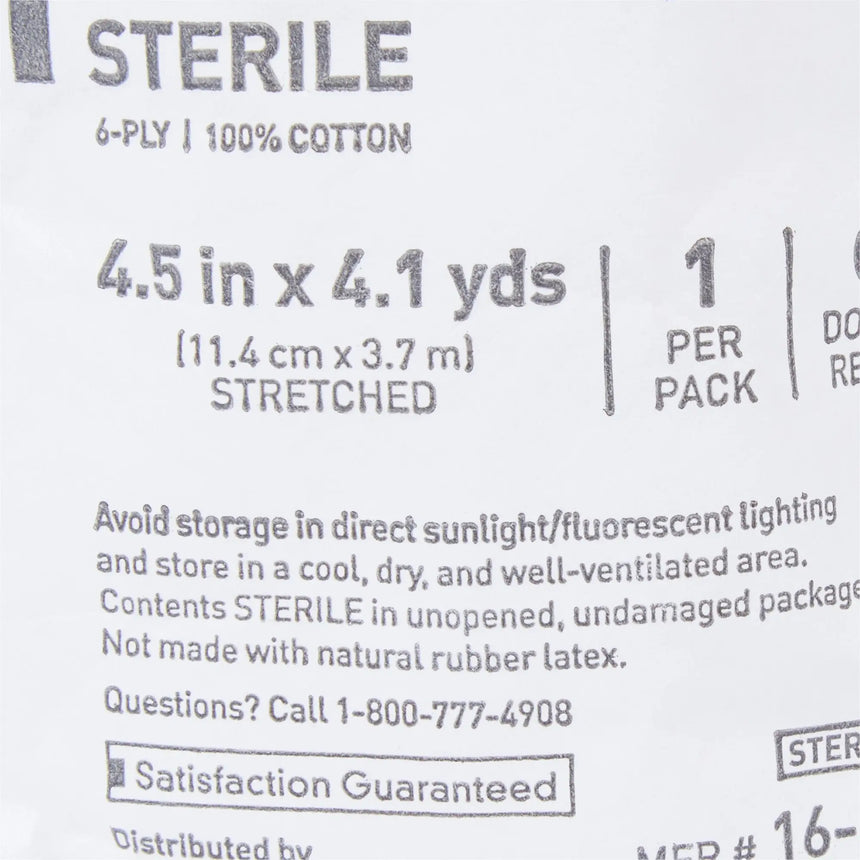 McKesson Sterile Fluff Bandage Roll, 4-1/2 Inch x 4-1/10 Yard McKesson