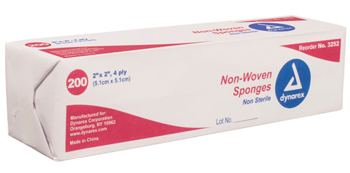 Non-Woven Sponge Sterile 2's 4 x4 4ply