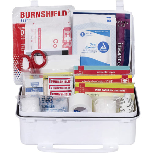 First Aid Kit 25 Person Plastic Case