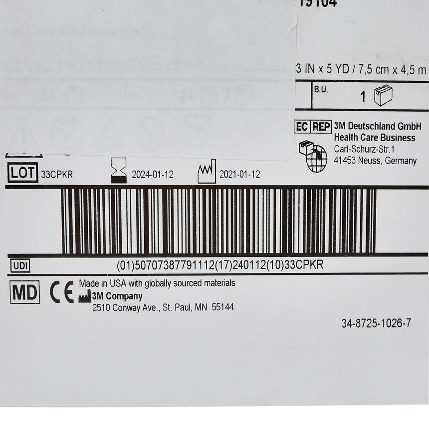 3M™ Coban™ LF Self-adherent Closure Cohesive Bandage, 3 Inch x 5 Yard, Tan 3M™ Coban™ LF