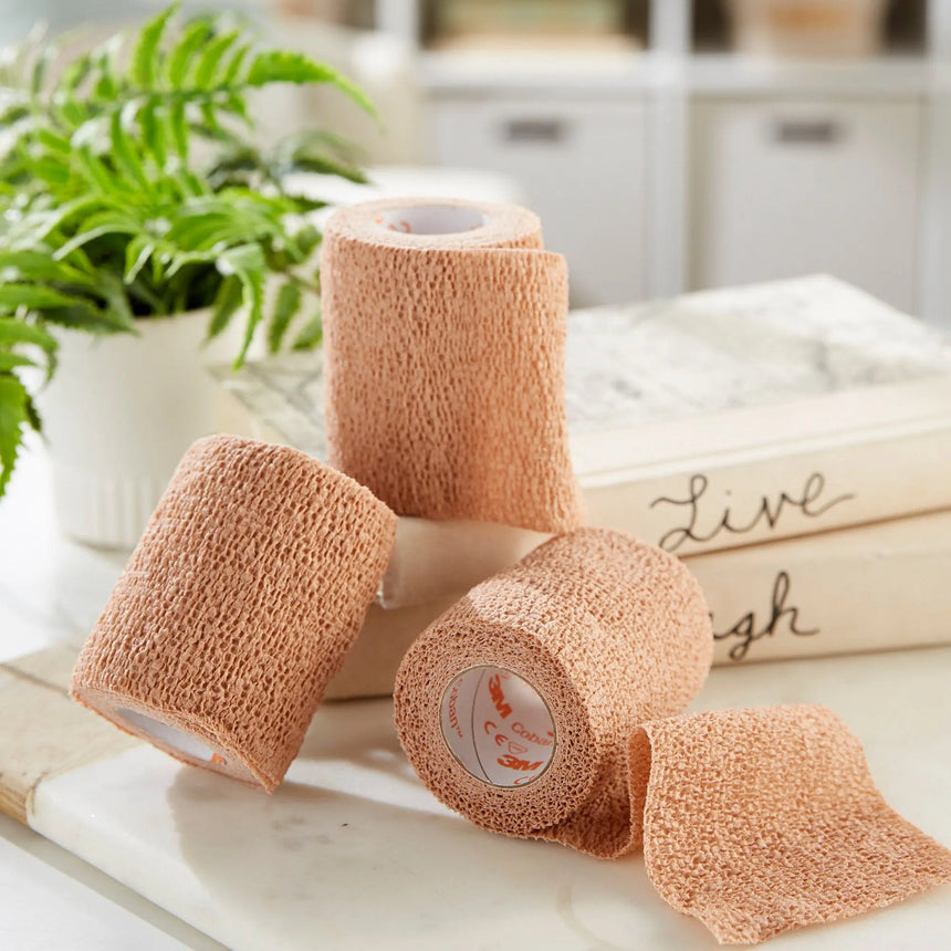 3M™ Coban™ Self-adherent Closure Cohesive Bandage, 3 Inch x 5 Yard, Tan 3M™ Coban™