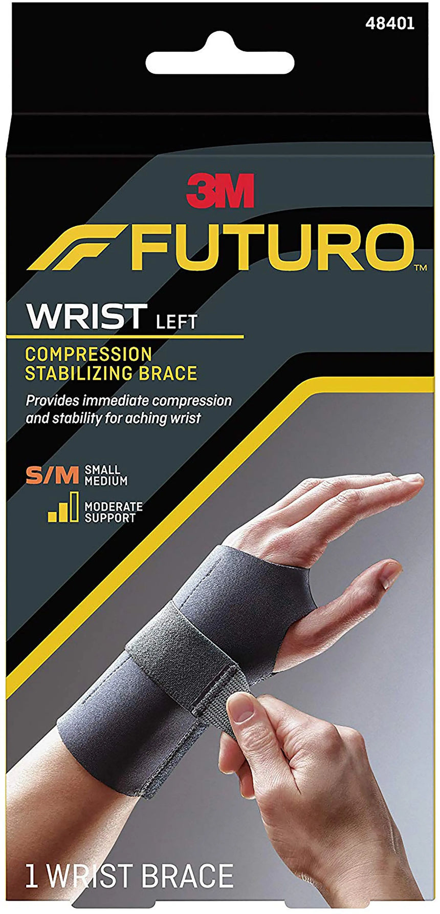3M™ Futuro™ Left Wrist Brace, Small Futuro™ Compression Stabilizing