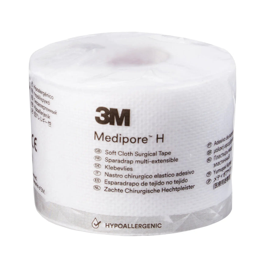 3M™ Medipore™ H Cloth Medical Tape, 2 Inch x 10 Yard, White 3M™ Medipore™ H