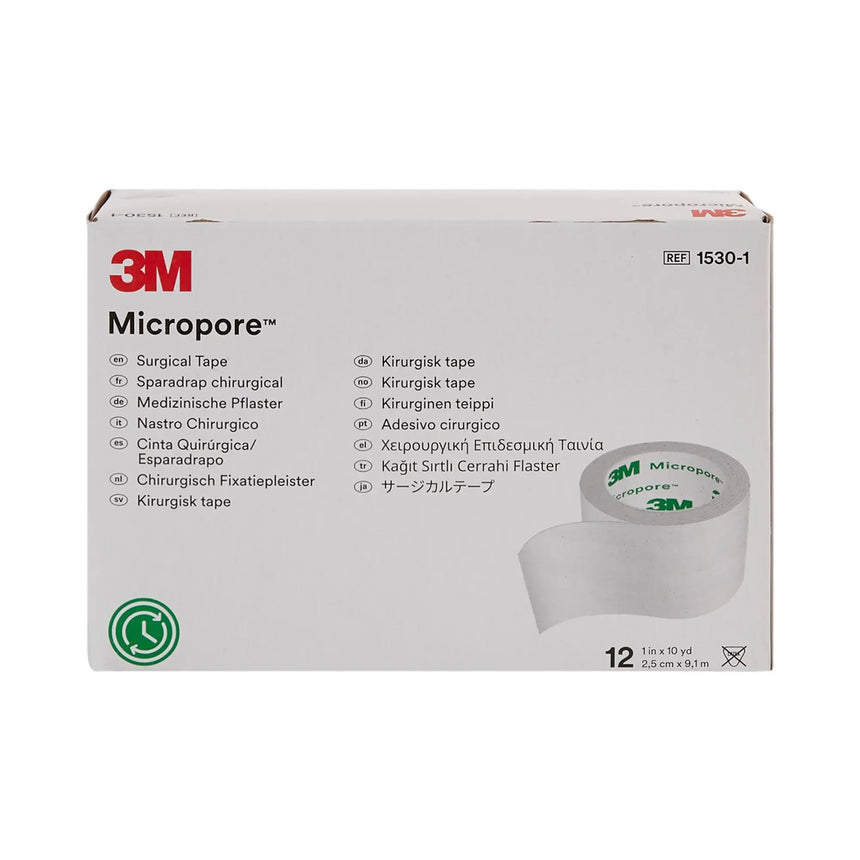 3M™ Micropore™ Paper Medical Tape, 1 Inch x 10 Yard, White 3M™ Micropore™