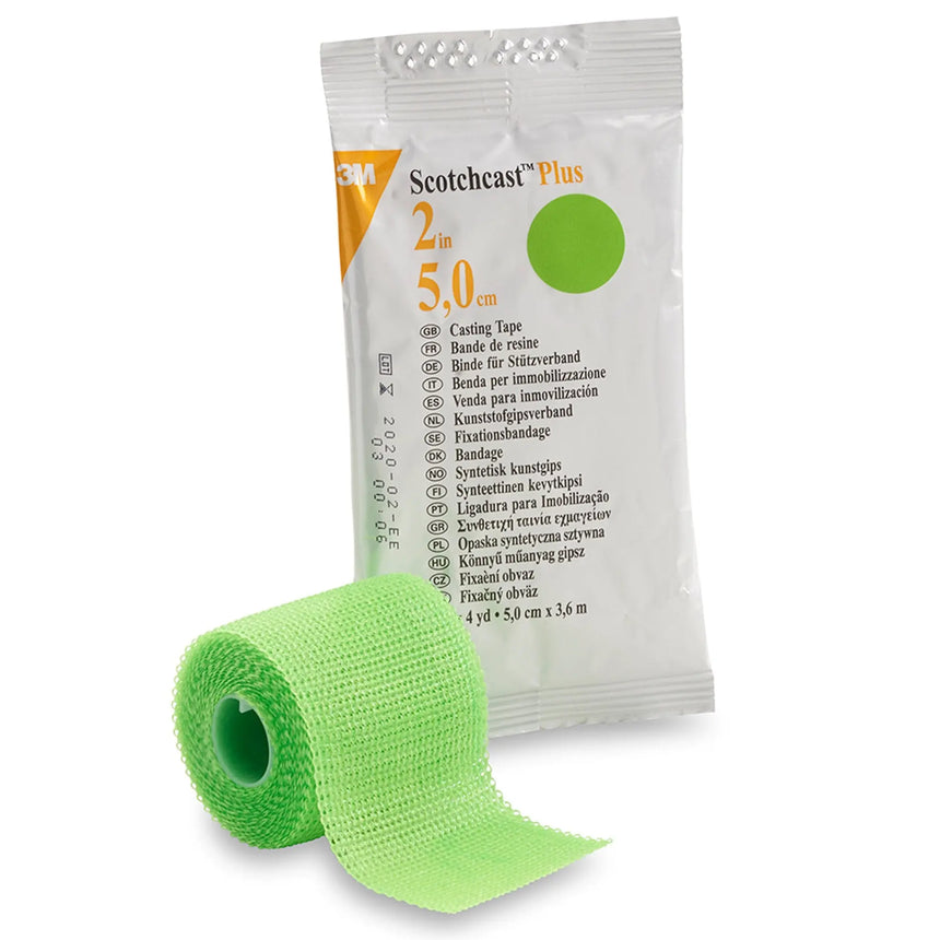 3M™ Scotchcast™ Plus Bright Green Cast Tape, 2 Inch x 4 Yard 3M™ Scotchcast™ Plus