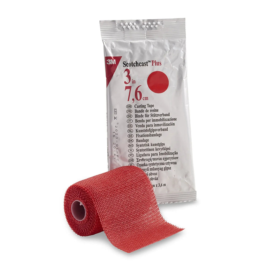 3M™ Scotchcast™ Plus Cast Tape, Red, 3 Inch x 4 Yard 3M™ Scotchcast™ Plus