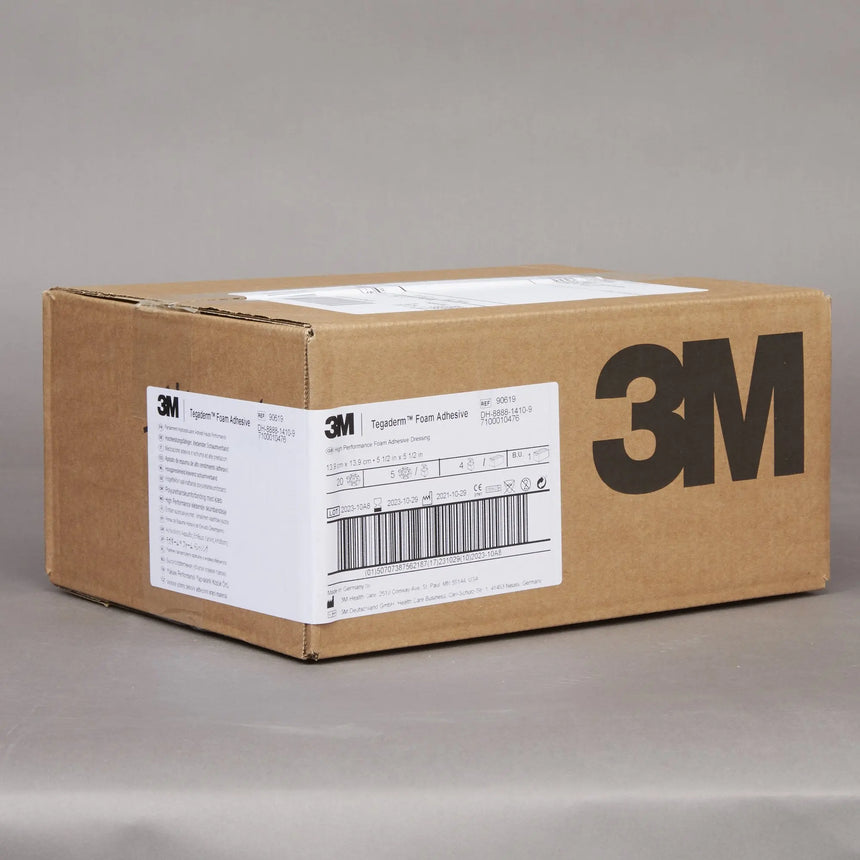 3M™ Tegaderm™ High Performance Adhesive with Border Foam Dressing, 5½ x 5½ Inch for Heels 3M™ Tegaderm™ High Performance