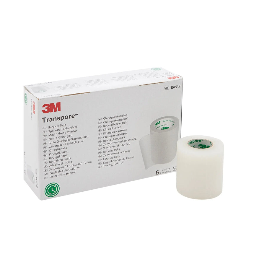 3M™ Transpore™ Plastic Medical Tape, 2 Inch x 10 Yard, Transparent 3M™ Transpore™