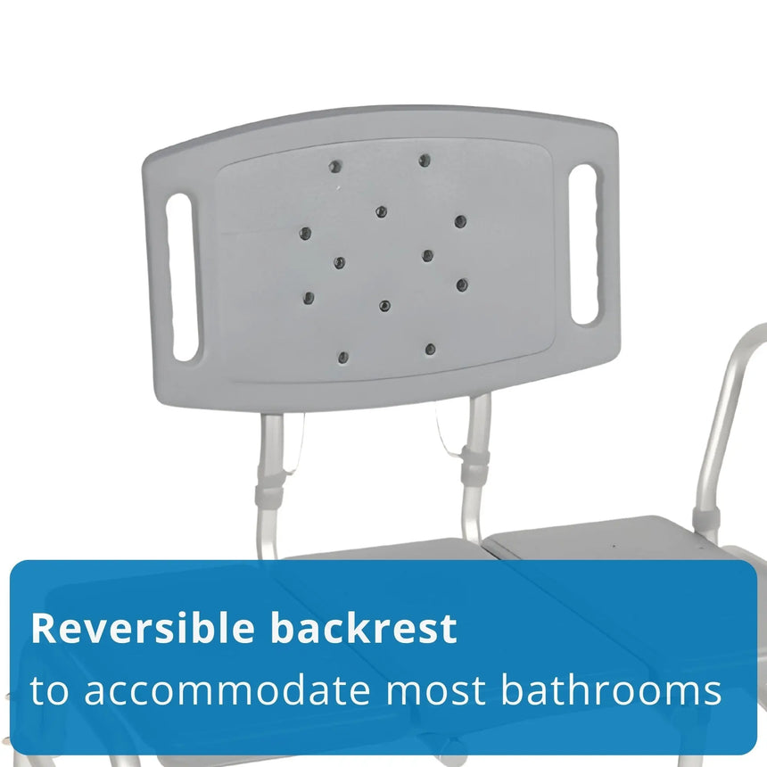 McKesson Knocked Down Bariatric Bath Transfer Bench, 18-1/4 to 23-1/4 Inch McKesson