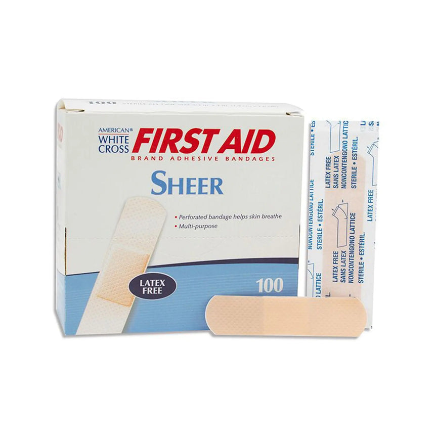 American White Cross Adhesive Strip 3/4 x 3 Inch American® White Cross