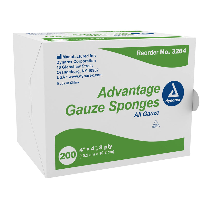 Advantage Gauze Sponge, 4 x 4 Inch, 8-Ply Advantage
