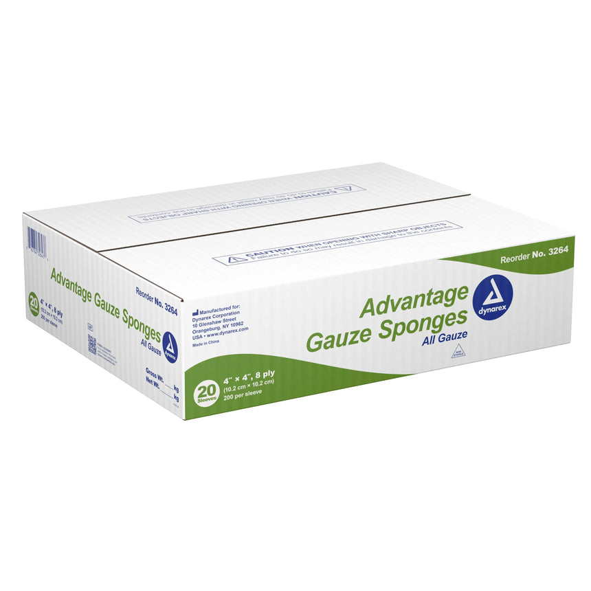 Advantage Gauze Sponge, 4 x 4 Inch, 8-Ply Advantage