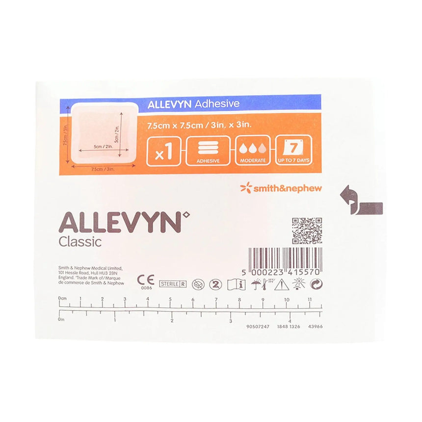Allevyn Adhesive with Border Foam Dressing, 3 x 3 Inch Allevyn Adhesive