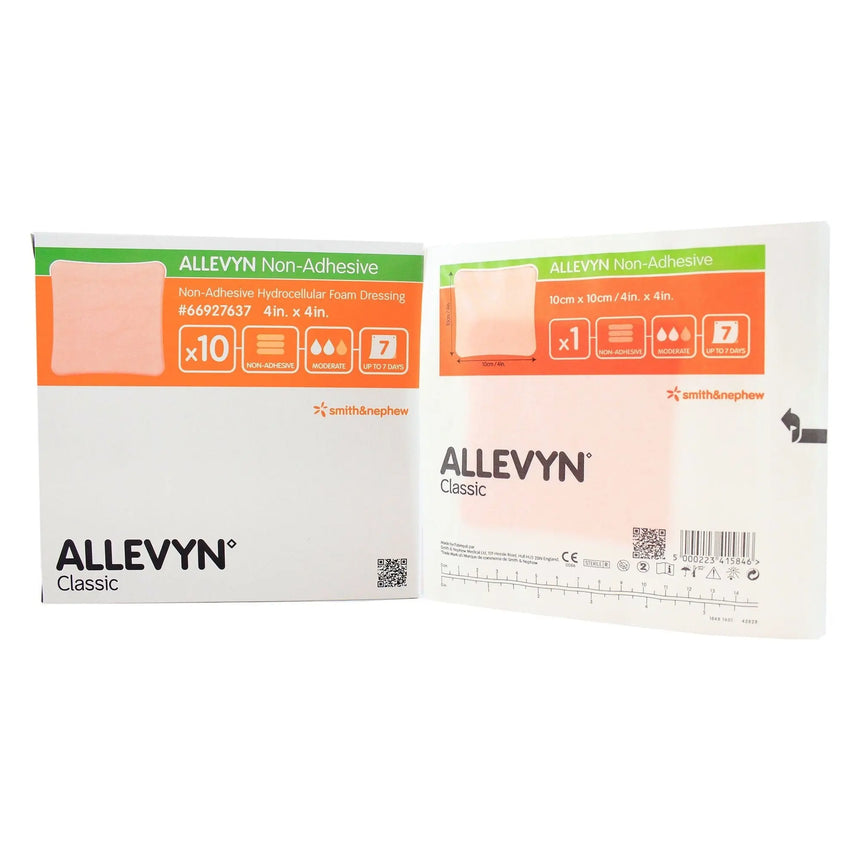 Allevyn Classic Nonadhesive without Border Foam Dressing, 4 x 4 Inch Allevyn