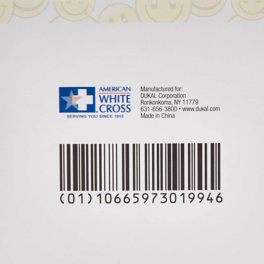 American® White Cross First Aid Emojis Kid Design Adhesive Strip, ¾ x 3 Inch - getMovility