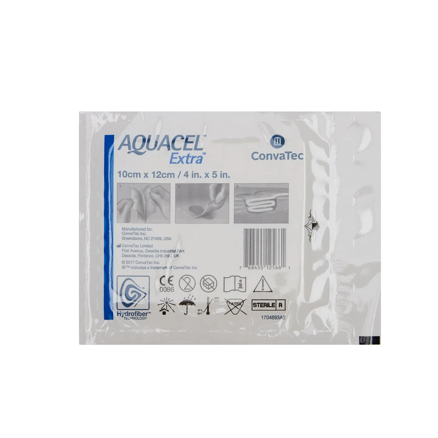 Aquacel® Extra™ Hydrofiber Dressing, 4 x 5 Inch Aquacel® Extra™