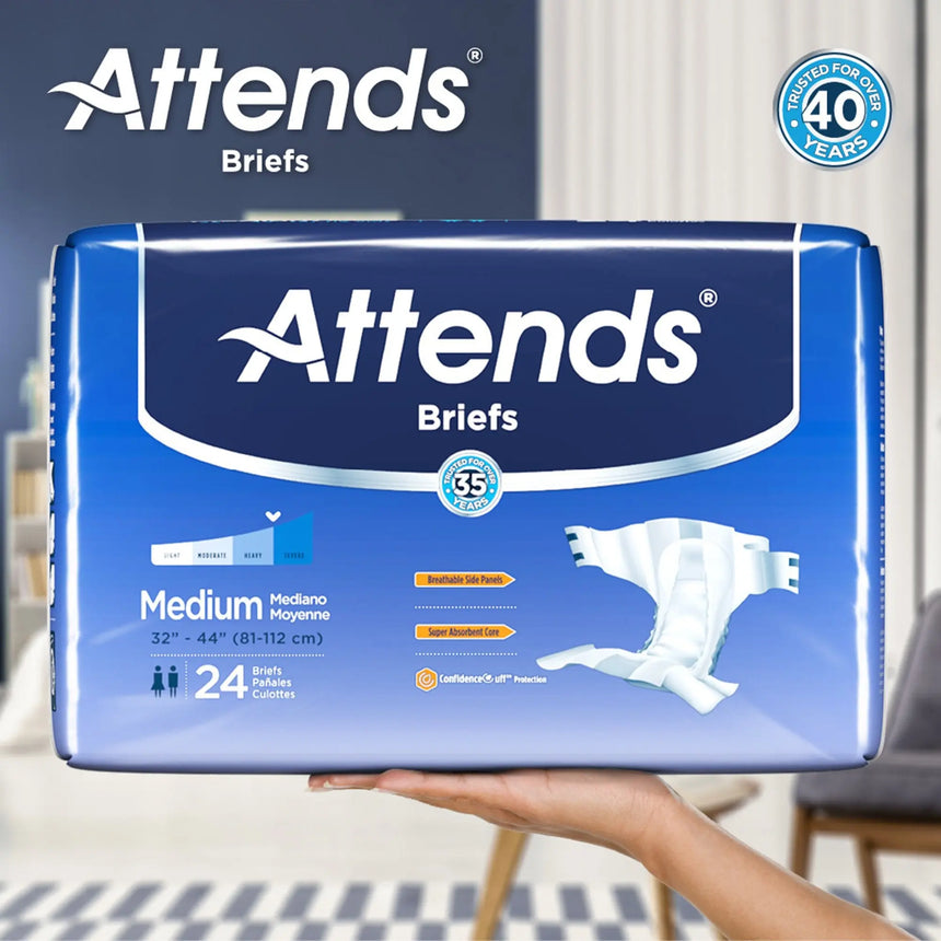 Attends Briefs, Adult, Large, Heavy Absorbency, Disposable Attends®