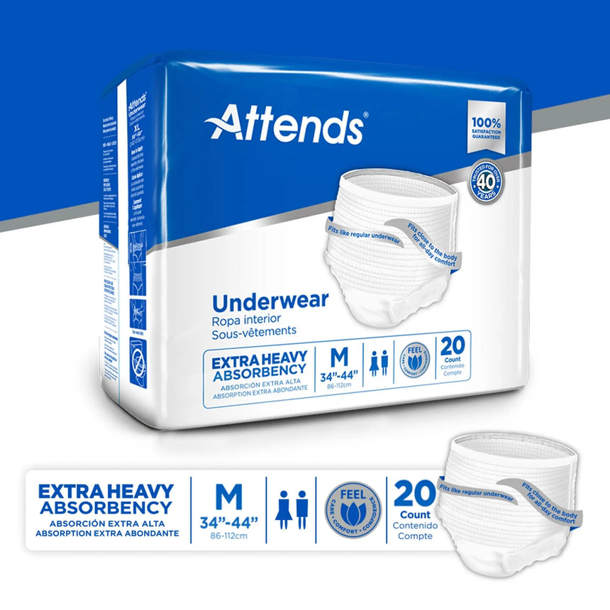 Attends® Care Moderate Absorbent Underwear, Regular Attends®