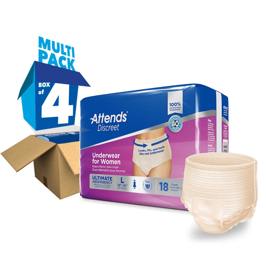 Attends® Discreet Women's Underwear, Level 5, Large Attends® Discreet