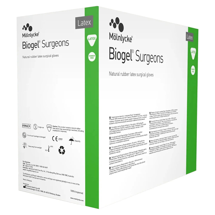 Biogel® Surgeons Latex Surgical Glove, Size 8, Straw Color Biogel® Surgeons
