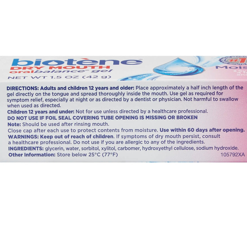 Biotene® Dry Mouth Oral Balance® Gel, 1.5 oz Biotene® Oral Balance®