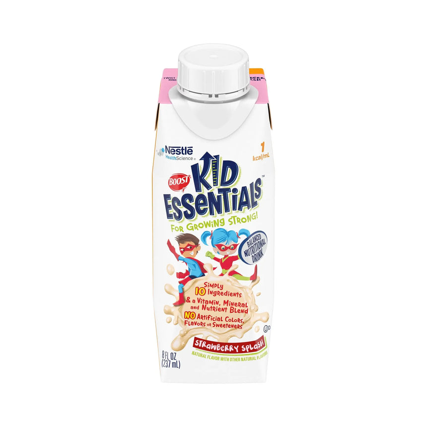 Boost® Kid Essentials™ Strawberry Pediatric Oral Supplement, 8 oz. Carton, 24 per Case Boost® Kid Essentials™ 1.0