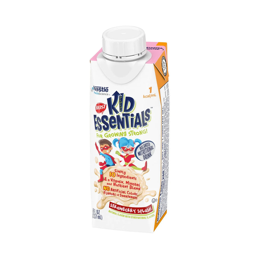 Boost® Kid Essentials™ Strawberry Pediatric Oral Supplement, 8 oz. Carton, 24 per Case Boost® Kid Essentials™ 1.0