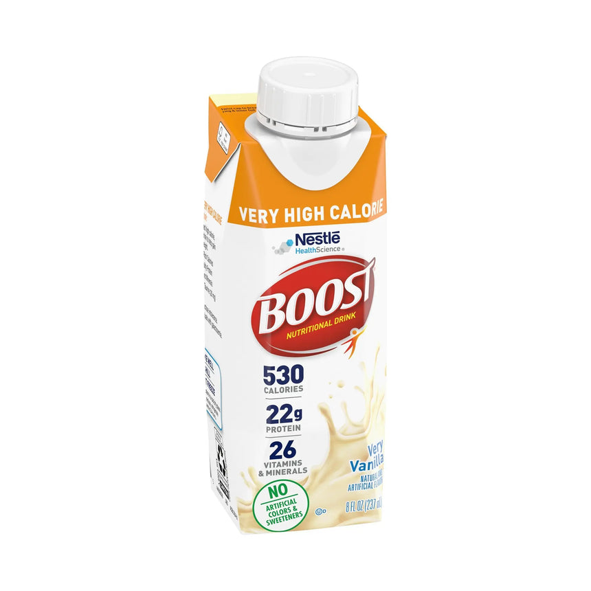 Boost® Very High Calorie Vanilla Nutritional Drink, 8-ounce carton Boost® Very High Calorie