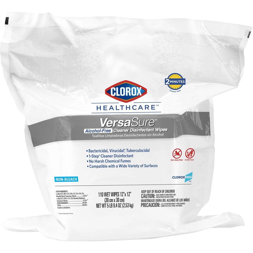 Clorox Healthcareยฎ VersaSureยฎ Cleaner Disinfectant Wipes, Refill Pouch Clorox Healthcareยฎ VersaSureโข