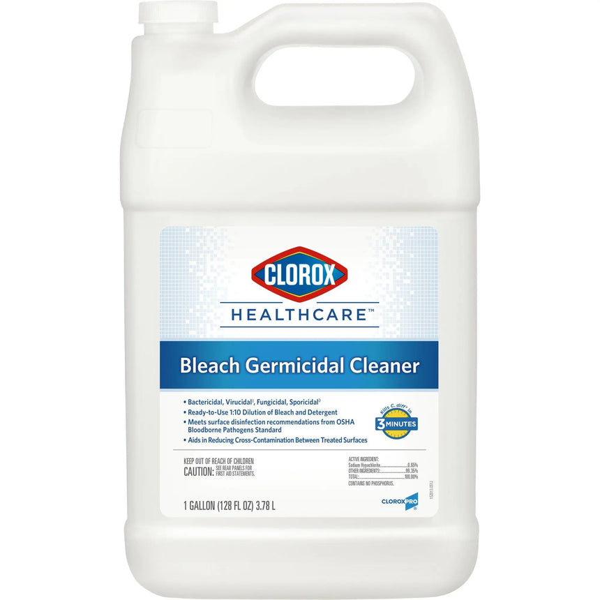 Cloroxยฎ Healthcareยฎ Bleach Germicidal Cleaner, 1 gal Jug Clorox Healthcareยฎ Bleach Germicidal