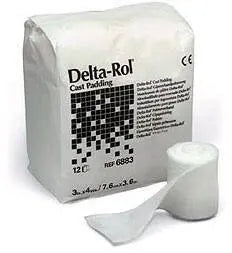 Delta-Rol® White Acrylic Undercast Cast Padding, 4 Inch x 4 Yard Delta-Rol®