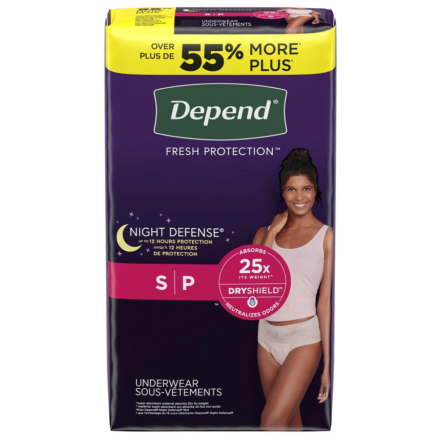 Depend® Night Defense® Absorbent Underwear, Small Depend® Night Defense®