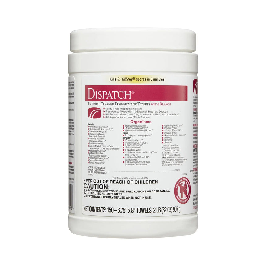 Dispatch® Surface Disinfectant Cleaner with Bleach, Canister Dispatch® with Bleach