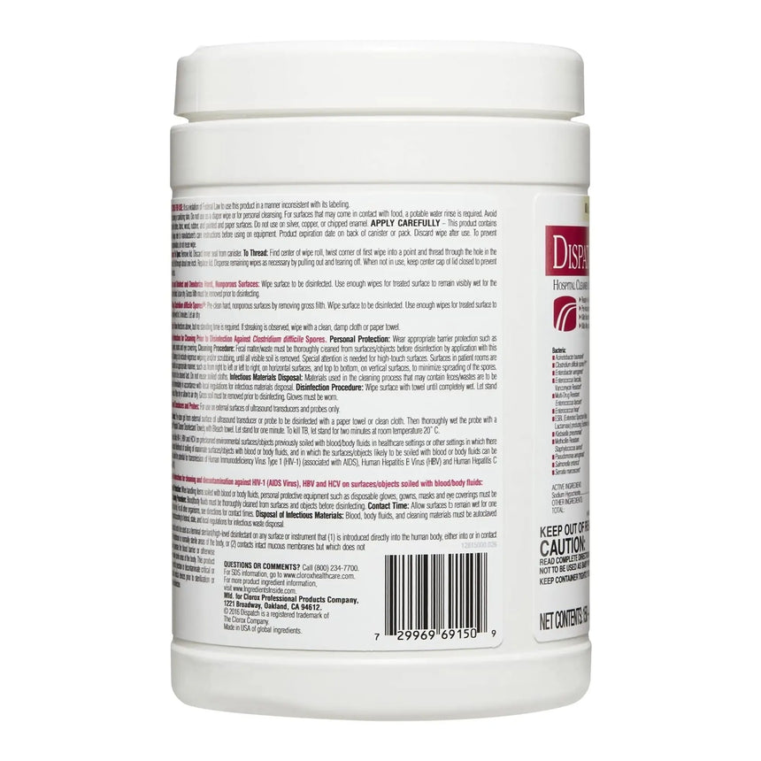 Dispatch® Surface Disinfectant Cleaner with Bleach, Canister Dispatch® with Bleach