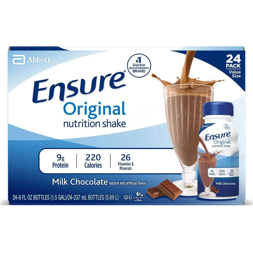 Ensure® Original Nutrition Shake, Chocolate, 8-ounce bottle Ensure® Original Shake