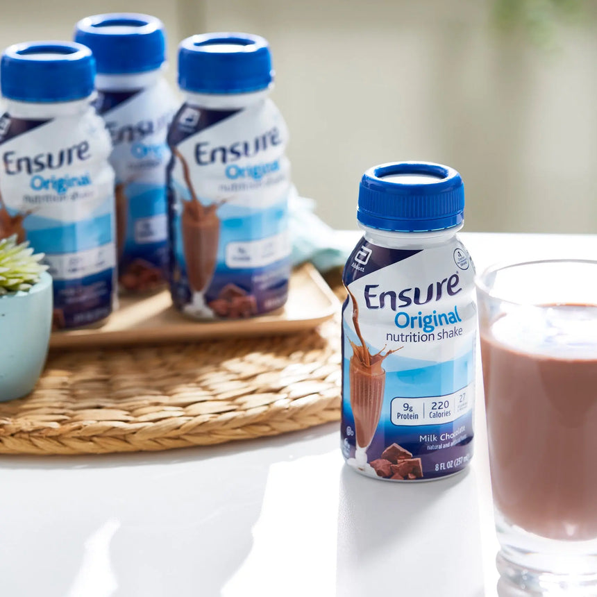 Ensure® Original Nutrition Shake, Chocolate, 8-ounce bottle Ensure® Original Shake