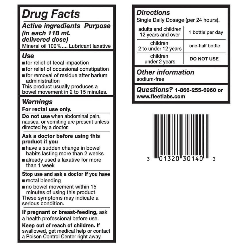 Fleet® Enema, 4.5-ounce Bottle Fleet®