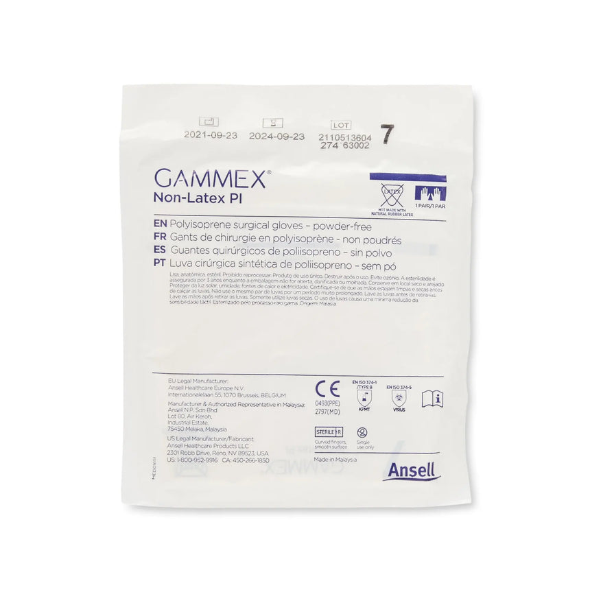 Gammex® Non-Latex PI Polyisoprene Surgical Glove, Size 7, White GAMMEX® Non-Latex PI