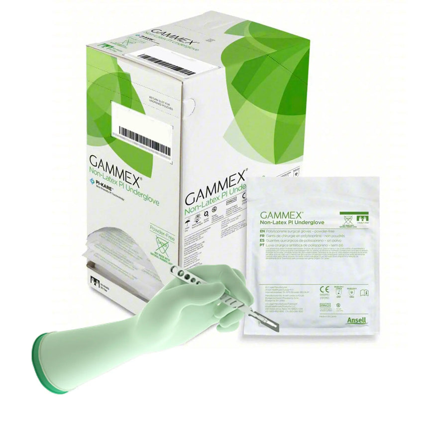 Gammex® Non-Latex PI Polyisoprene Surgical Underglove, Size 6.5, Green GAMMEX® Non-Latex PI Underglove