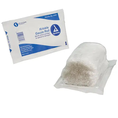 Gauze Krinkle Roll - Sterile 4.5 X 4.1 yds. 6-Ply (each) Movility LLC- CM