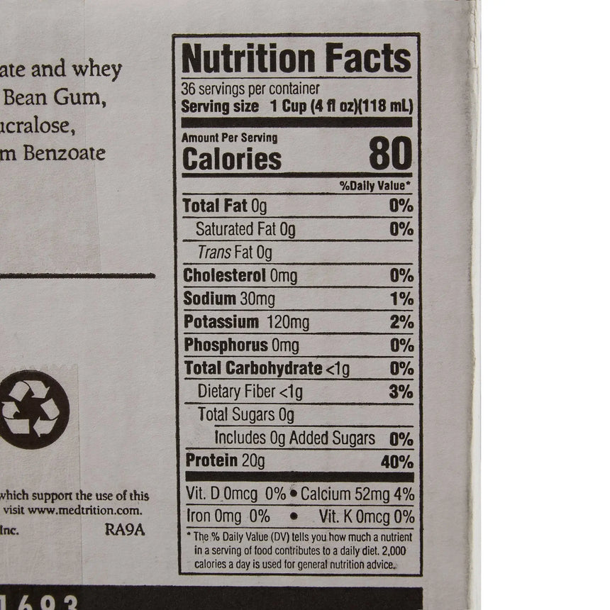 Gelatein® 20 Fruit Punch High Protein Gelatin, 4-ounce cup Gelatein®