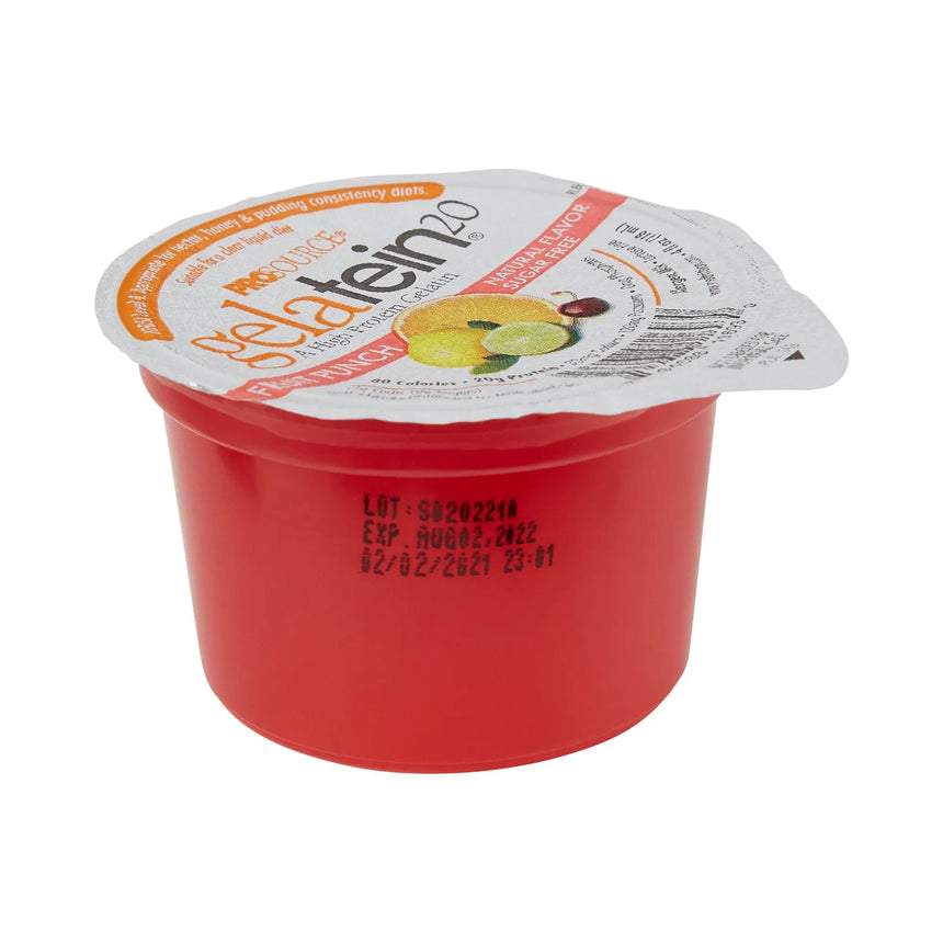 Gelatein® 20 Fruit Punch High Protein Gelatin, 4-ounce cup Gelatein®
