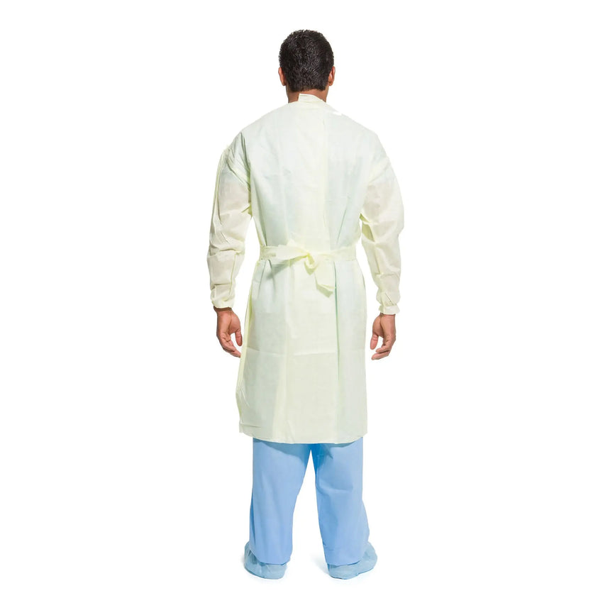 Halyard Protective Procedure Gown, Large, Yellow Halyard Tri-Layer