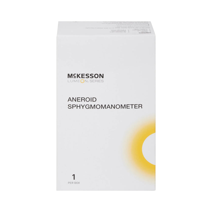 McKesson Deluxe Aneroid Sphygmomanometer with Cuff, 2-Tube, Pocket Size, Handheld, Adult Cuff, Orange, Arm McKesson Deluxe