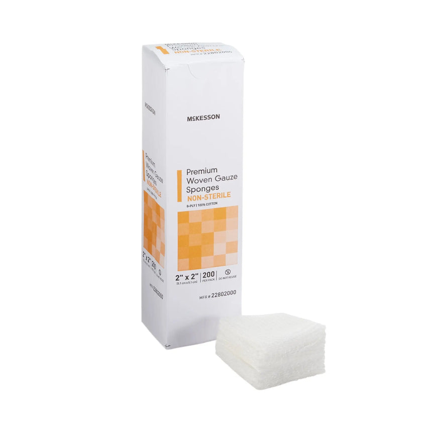 McKesson Gauze Sponge, 2 x 2 Inch, 8-Ply McKesson