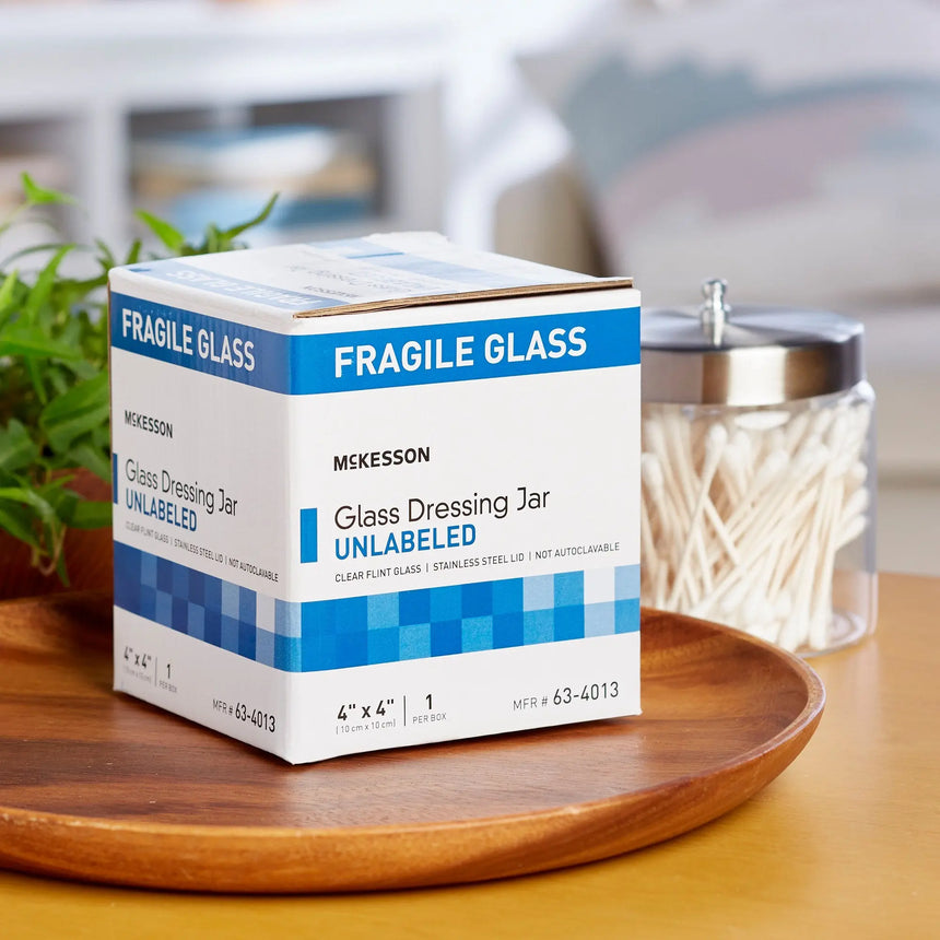 McKesson Glass Unlabeled Sundry Jar, 4 x 4 in McKesson