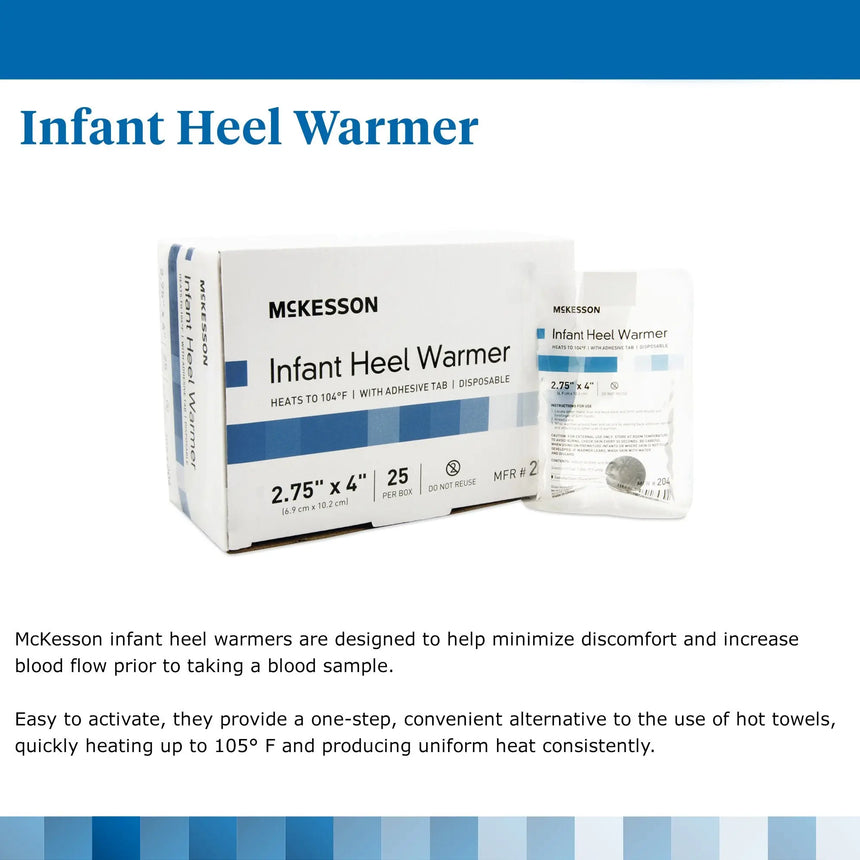 McKesson Infant Heel Warmer, 2¾ x 4 Inch McKesson