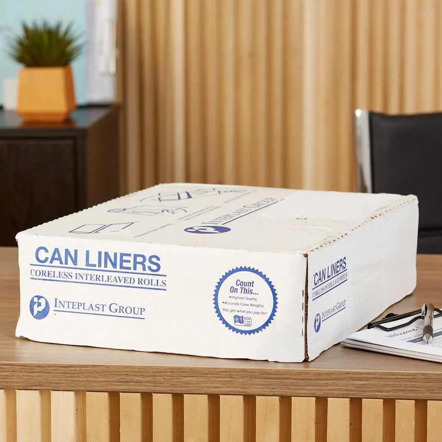 McKesson Light Duty Clear Trash Bags, 30 gal, 8 Mic McKesson